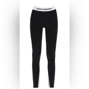 Paco Rabanne Bodyline Black legging- stretch jersey size XL